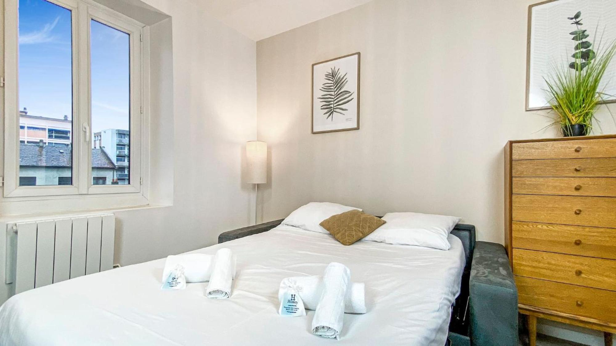 Homey Titi - Hyper-centre - Proche Gare Et Tram - Lit Convertible - Wifi Gratuit * Annemasse