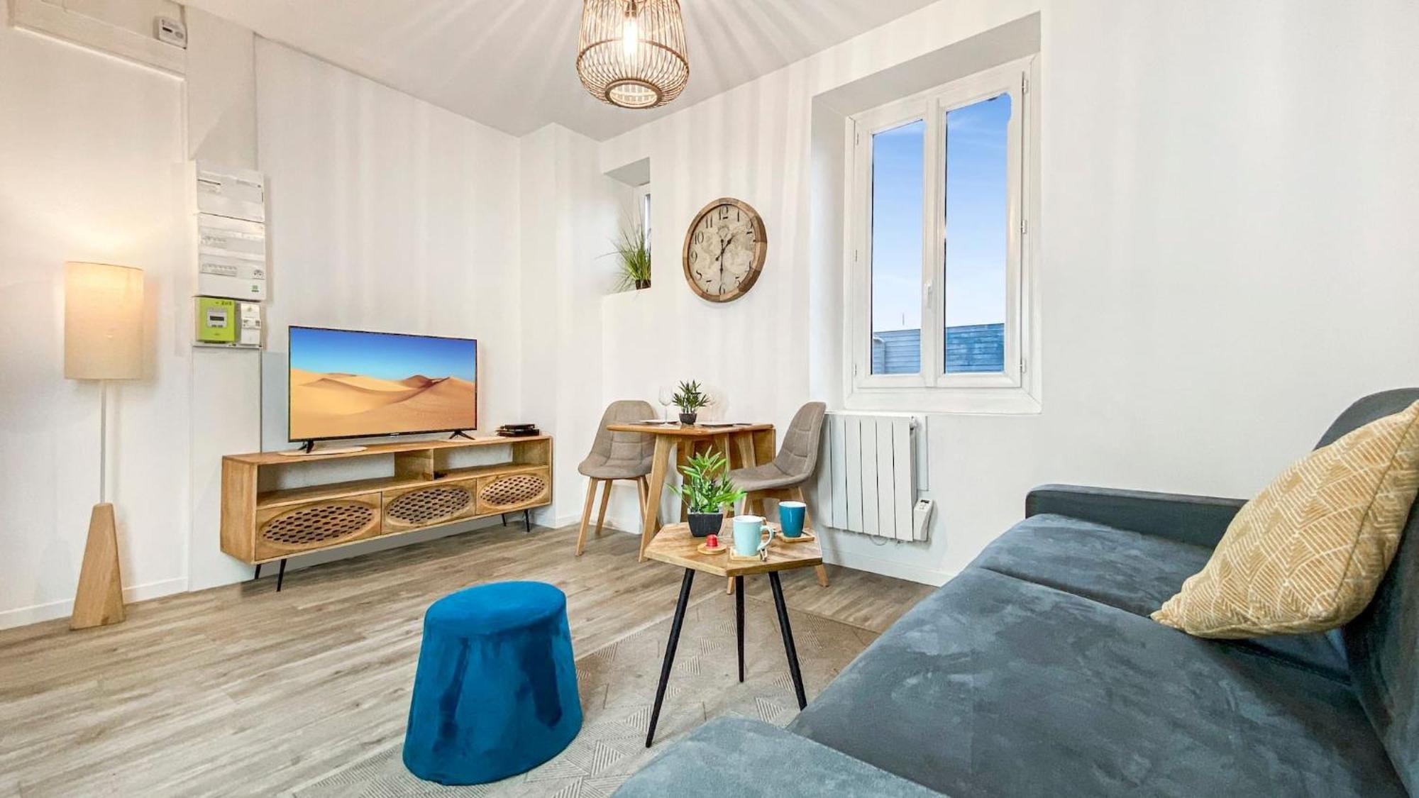 Apartment Homey Titi - Hyper-centre - Proche Gare Et Tram - Lit Convertible - Wifi Gratuit